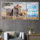 Quadros Decorativos Le�o de Jud� - Kit 3 Unidades