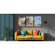 Quadros Decorativos Le�o de Jud� - Kit 3 Unidades