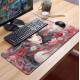 Mouse Pad Gigante 70x30cm Anime Desenho de Garota com Flores