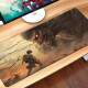 Mouse Pad Gigante 70x30cm Anime Desenho de Monstro Titan