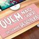 Mouse Pad Gigante 70x30cm Frase Quem N�o Quer