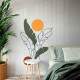 Adesivo de Parede Folhagem Moderna Contempor�nea Boho