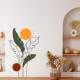 Adesivo de Parede Folhagem Moderna Contempor�nea Boho
