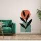 Adesivo de Parede Contempor�neo Moderno Folha Conceitual Boho