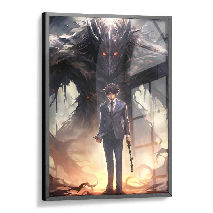 Quadro Decorativo Anime F Arte Inspirado em Ryuk e Light