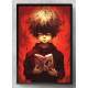 Quadro Decorativo F� Arte Fundo Vermelho Inspirado em Ryuk e Light