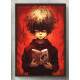 Quadro Decorativo F� Arte Fundo Vermelho Inspirado em Ryuk e Light