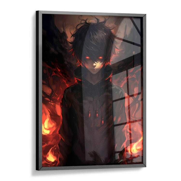 Quadro Decorativo F Arte Olhos Vermelhos Inspirado em Ryuk e Light