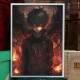 Quadro Decorativo F� Arte Olhos Vermelhos Inspirado em Ryuk e Light