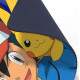 Mouse Pad Gigante 70x30cm Anime Pokemon Fundo Roxo