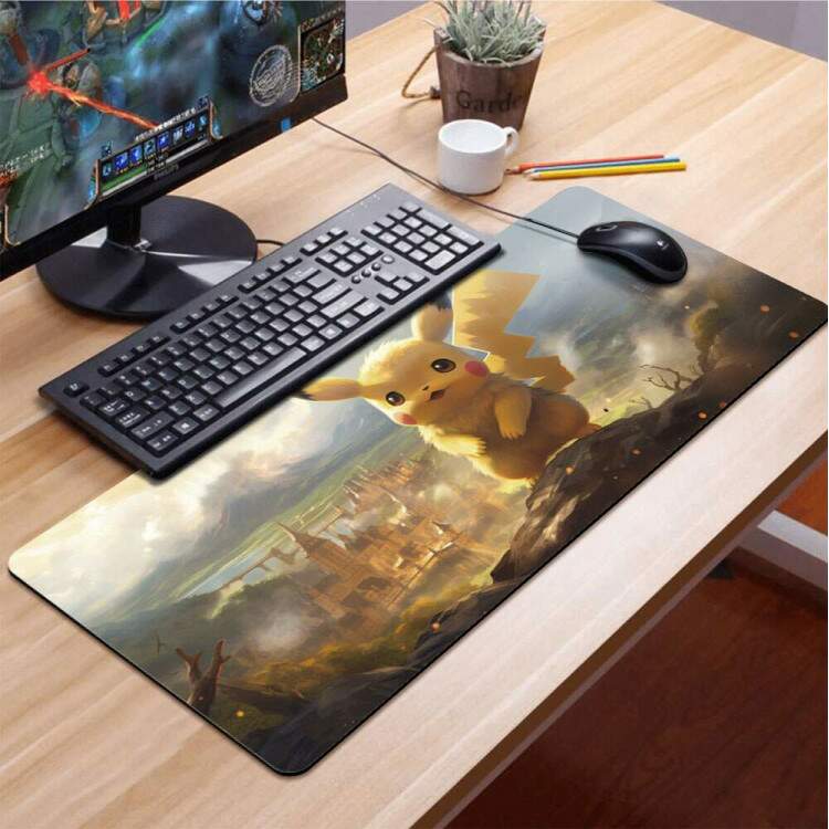 Mouse Pad Gigante 70x30cm Anime Pokemon Pikachu
