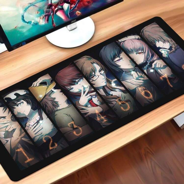 Mouse Pad Gigante 70x30cm Anime Steins Gate