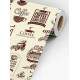 Papel de Parede Bege e Marrom Caf�