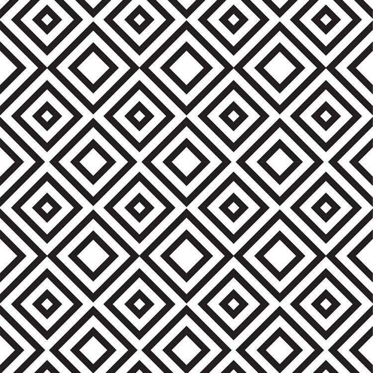 Papel de Parede Preto e Branco Formas de Quadrado