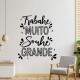 Adesivo de Parede Frase Motivacional Trabalhe Muito Sonhe Grande