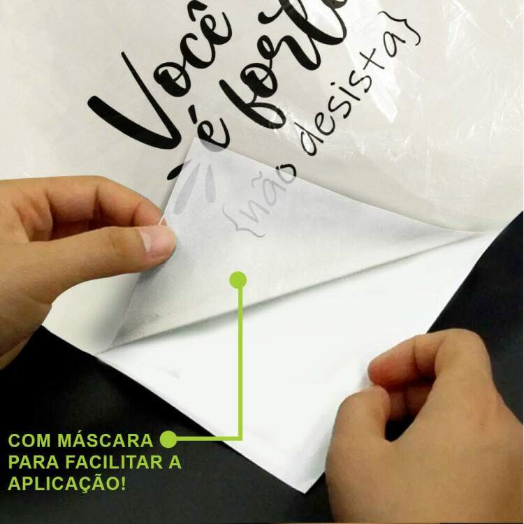 Adesivo de Parede Frase Para o Seu Lar Voc  Forte