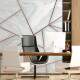 Papel de Parede M�rmore Branco Geom�trico e Rose Gold MP