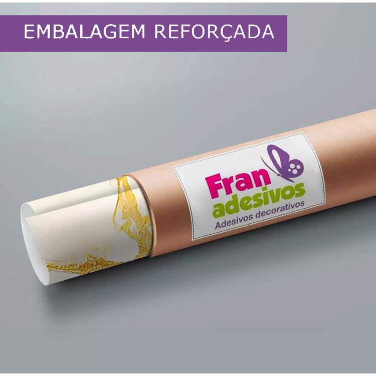 Papel de Parede Mrmore Estilo Ondas em Dourado e Branco MP