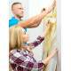 Papel de Parede M�rmore Estilo Ondas em Dourado e Branco MP