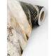 Papel de Parede M�rmore Estilo Pintura Preto, Bege e Dourado MP