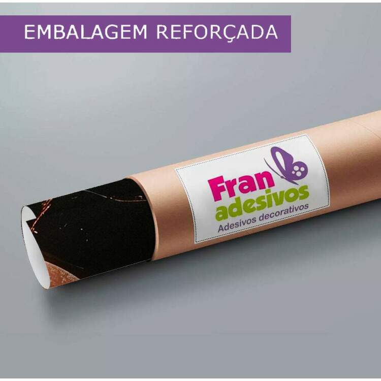 Papel de Parede Mrmore Estilo Pintura Preto, Azul e Rose MP