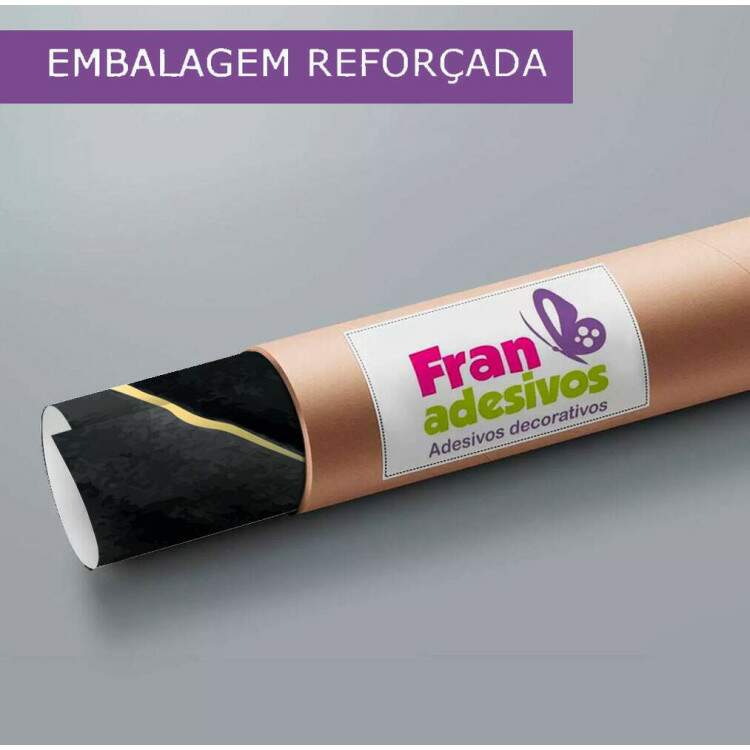 Papel de Parede Mrmore Preto com Dourado MP