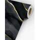 Papel de Parede M�rmore Preto com Dourado 3D