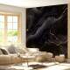 Papel de Parede M�rmore Preto com Rose Gold MP