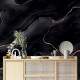 Papel de Parede M�rmore Preto com Rose Gold MP