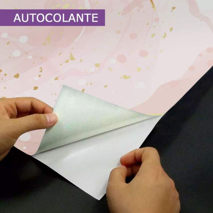 Papel de Parede Mrmore com Tons de Rosa MP