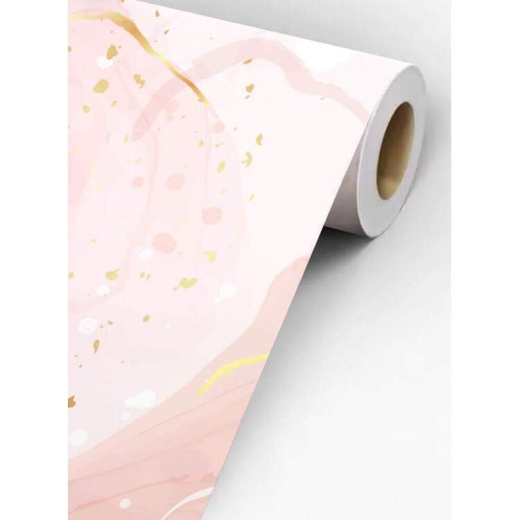 Papel de Parede Mrmore com Tons de Rosa MP