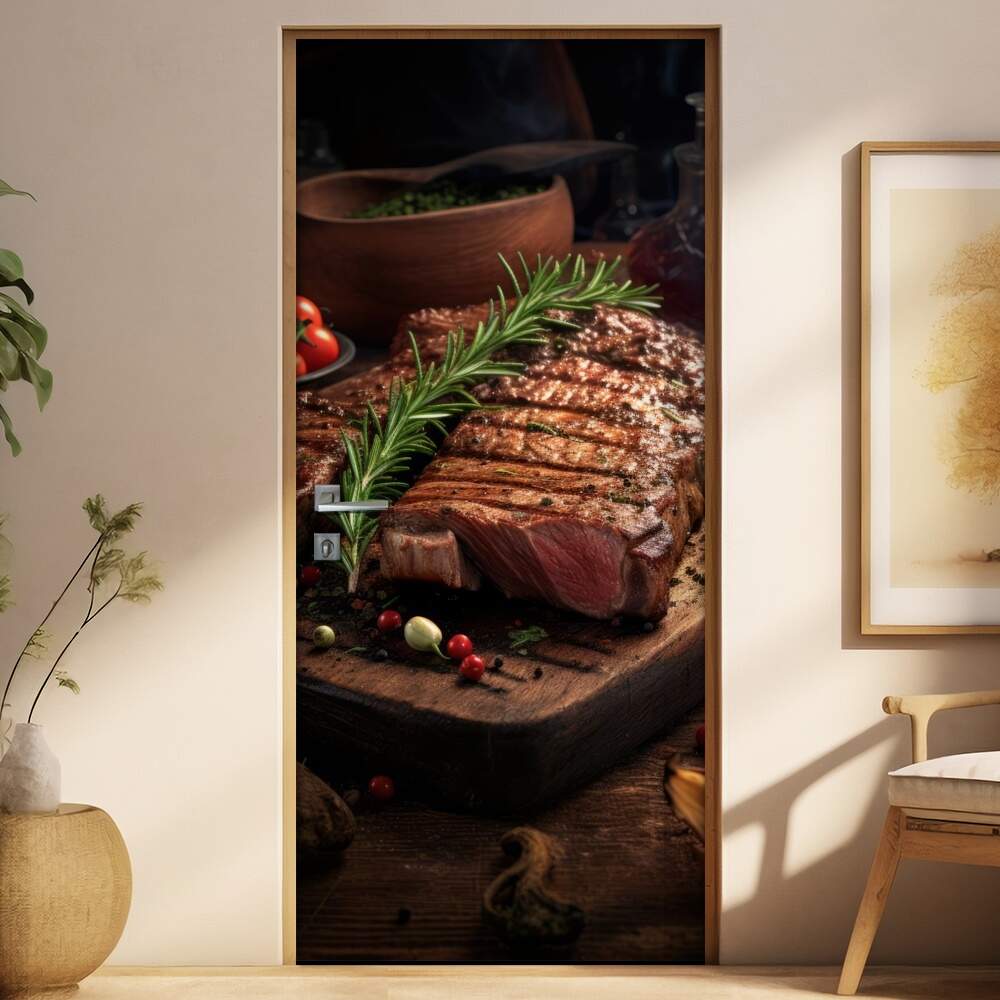 Adesivo Para Porta Carne Assada Fatiada