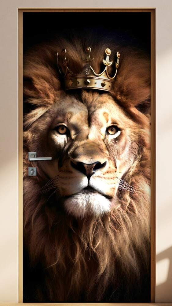 Adesivo Para Porta Le�o de Jud�