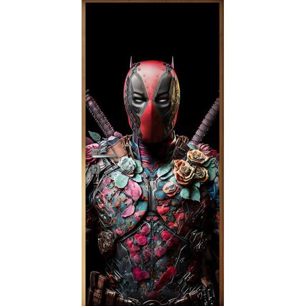 Adesivo Para Porta Inspirado em DeadPool