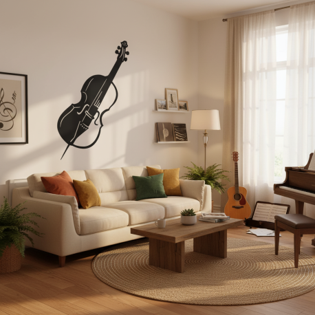 Adesivo de Parede Violino