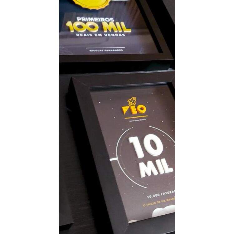 Quadro de Premiao Personalizado em Alto Relevo - Destaque Vendedores e Alunos