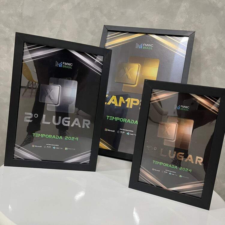 Quadro de Premiao Personalizado em Alto Relevo - Destaque Vendedores e Alunos