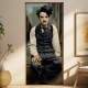 Adesivo Para Porta Homem Estilo Charlie Chaplin