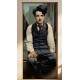 Adesivo Para Porta Homem Estilo Charlie Chaplin