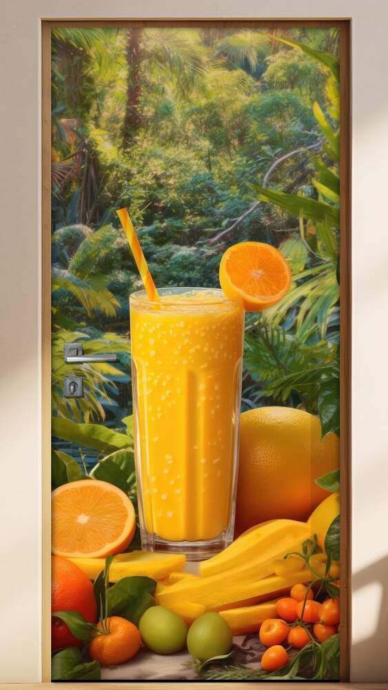 Adesivo Para Porta Copo de Suco na Natureza