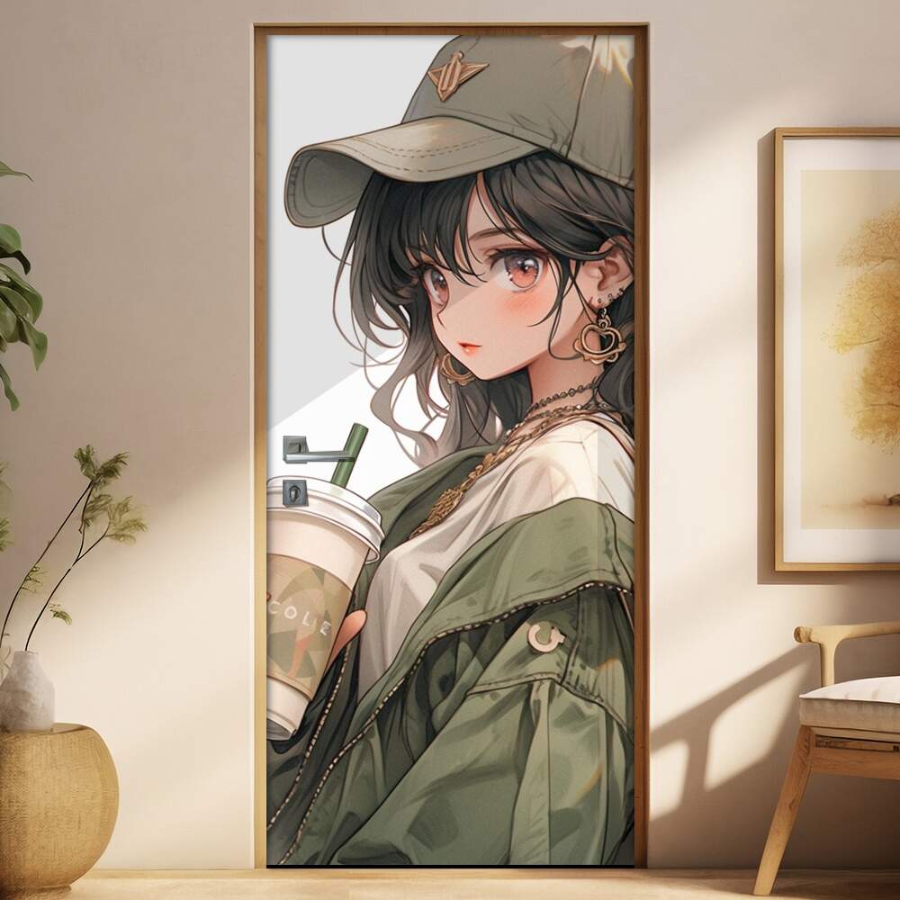 Adesivo Para Porta Menina de Bon Anime