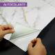 Papel de Parede IMPress�o Textura M�rmore Branco e Dourado MP