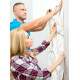 Papel de Parede IMPress�o Textura M�rmore Branco e Dourado MP