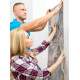 Papel de Parede IMPress�o Textura M�rmore Cinza e Rosa MP