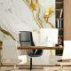 Papel de Parede IMPress�o Textura M�rmore Dourado e Branco MP