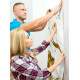 Papel de Parede IMPress�o Textura M�rmore Dourado e Branco MP