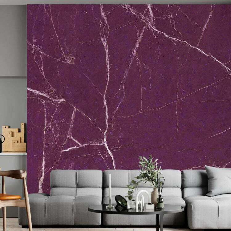 Papel de Parede IMPresso Textura Mrmore Marsala MP