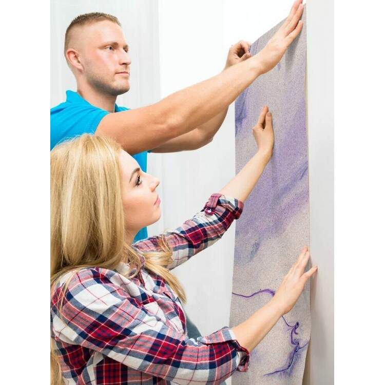 Papel de Parede IMPresso Textura Mrmore Roxo e Lils MP