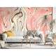 Papel de Parede IMPress�o Textura M�rmore Rosa e Marrom MP