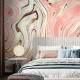 Papel de Parede IMPress�o Textura M�rmore Rosa e Marrom MP